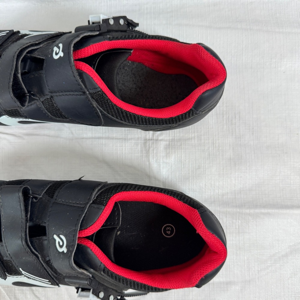 Peloton Cycling Shoes Black Red White PL-SH-02 Size 43 Women 11 - Picture 5 of 7